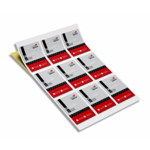 شیت لیبل  50 - 35 بدون روکش ( جنس لیبل - براق )
